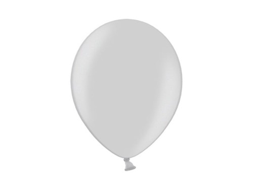 balon klasyczny metallic srebrny