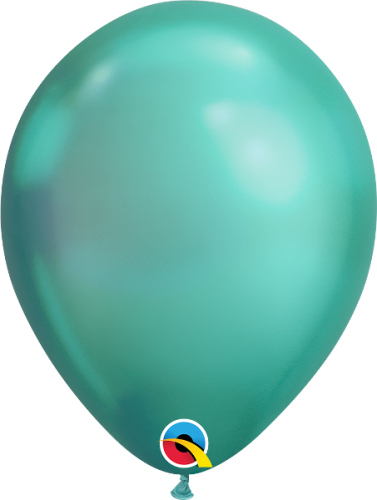 balon klasyczny zielony chrome