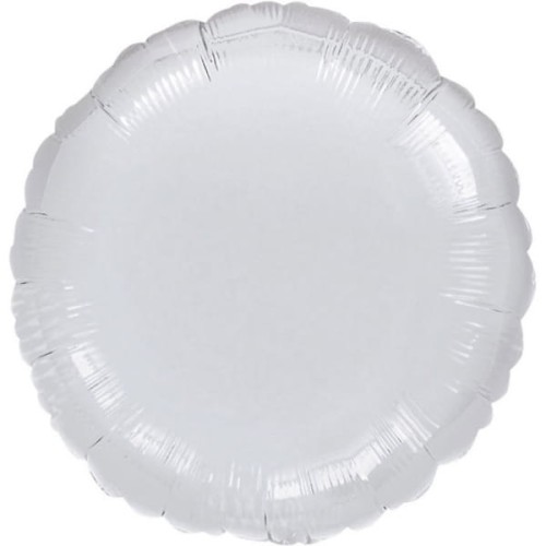 balon koło srebrny metallic