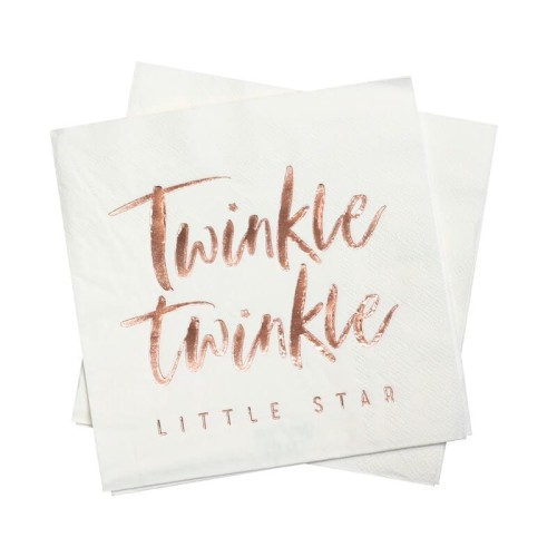 serwetki napis Little Star - 16 sztuk