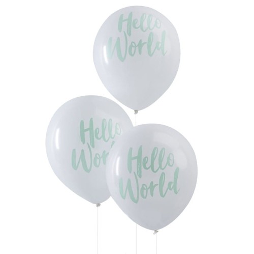 balony Hello World - 10 sztuk