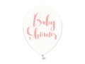 balon nadruk baby shower różowy jasny
