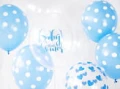 balon nadruk baby shower niebieski jasny
