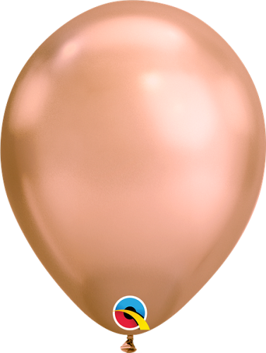 balon chrome różowe złoto