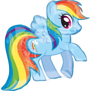 balon kids My Little Pony Rainbow Dash niebieski