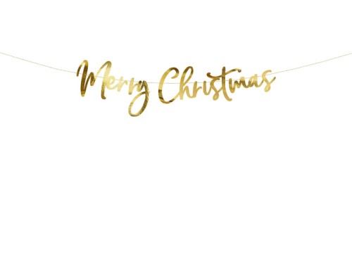 Merry Christmas złoty