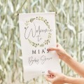 baner personalizowane powitanie na baby shower