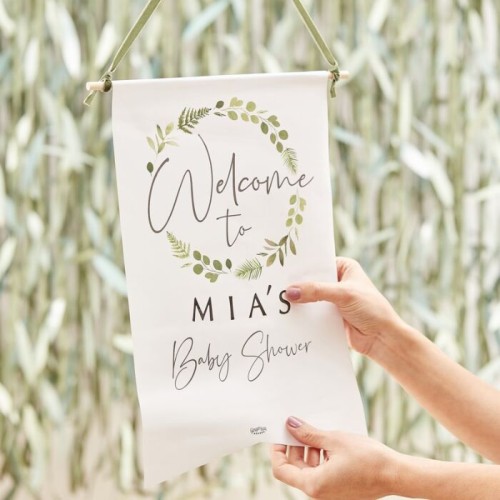 baner personalizowane powitanie na baby shower