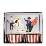 Meri Meri zestaw do babeczek pirat - 24 sztuki