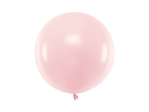 balon okrągły różowy jasny pastel 60cm
