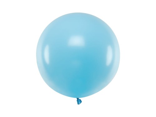 balon okrągły niebieski jasny pastel 60cm