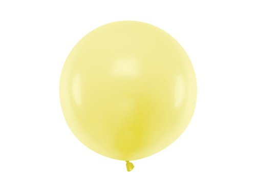 balon okrągły żółty pastel 60cm