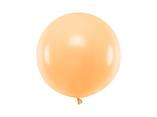 balon okrągły pomarańczowy pastel 60cm