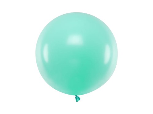 balon okrągły zielony miętowy pastel 60cm