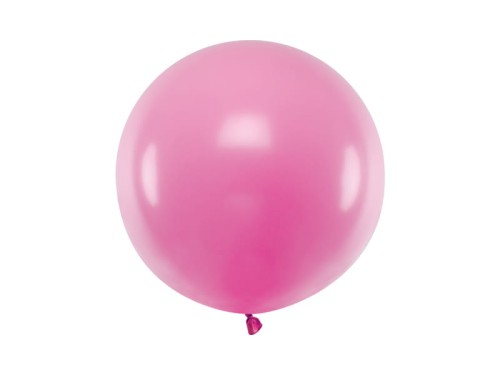 balon okrągły różowy pastel 60cm
