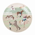 talerzyki  konie hobby horse - 8 sztuk
