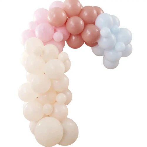 girlanda balonowa beżowy pastel