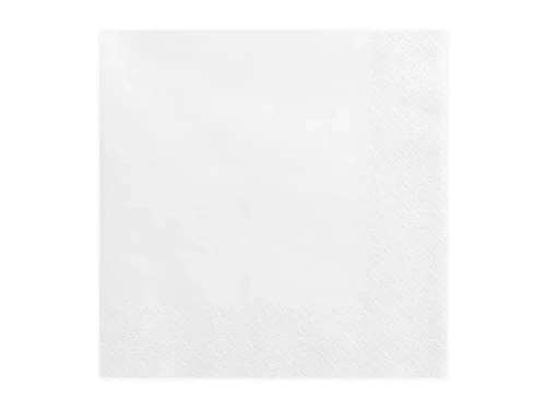 serwetki basic biały - 20 sztuk