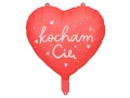 balon serce kocham cię czerwony