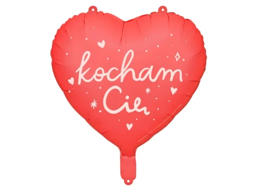 balon serce kocham cię czerwony