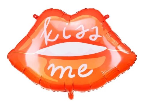 balon usta kiss me różowy