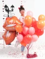balon usta kiss me różowy