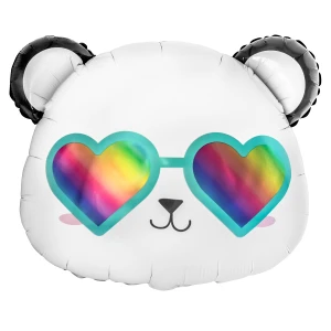 balon panda okulary