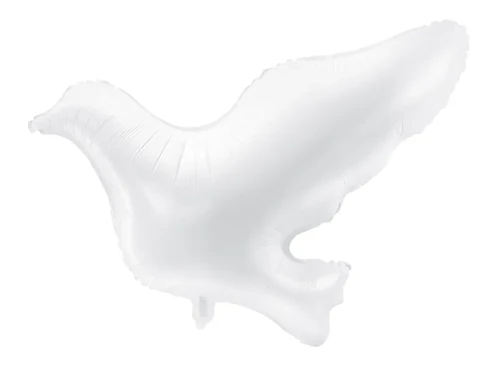 balon gołąb biały