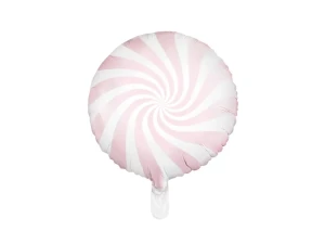 balon koło cukierek różowy