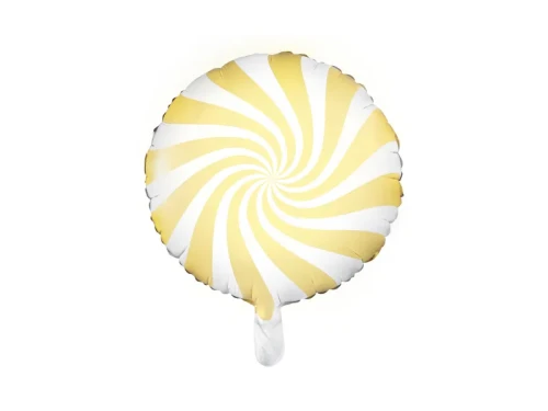 balon koło cukierek żółty