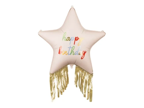 balon gwiazdka happy birthday