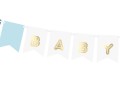 baner napis baby boy niebieski