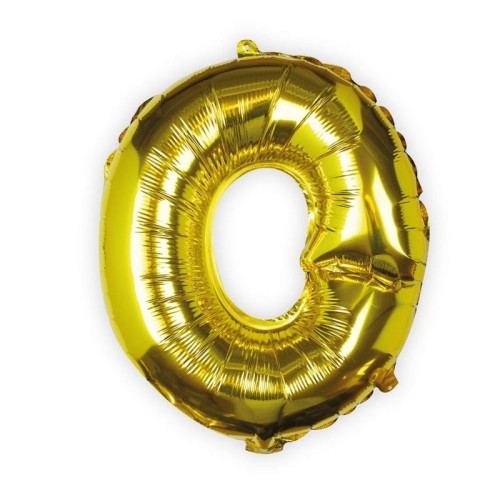 balon foliowy litera O złoty 