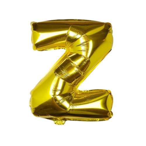 balon foliowy litera Z złoty