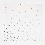 serwetki  trójkąty srebrny - 16 sztuk