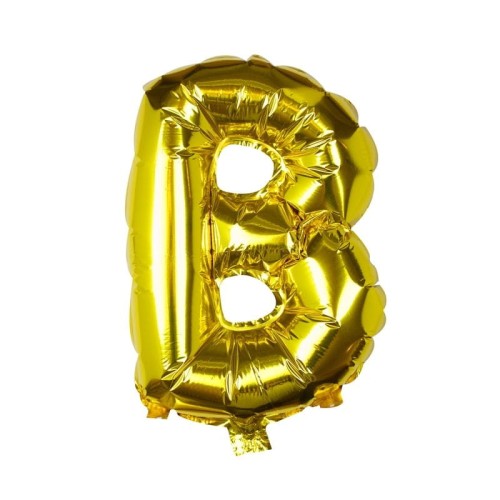 balon foliowy litera B złoty
