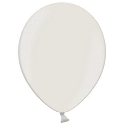 balon klasyczny biały metallic