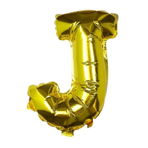 balon foliowy litera J złoty 