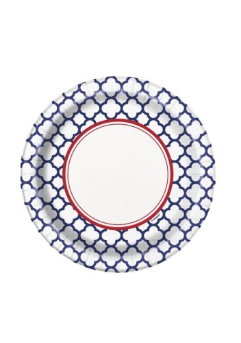 talerzyki wzór hamptons