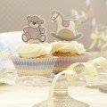 papilotki i pikery baby shower - 50 sztuk