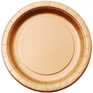 talerzyki basic złoty mat małe - 20 sztuk