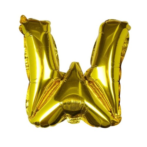 balon foliowy litera W złoty