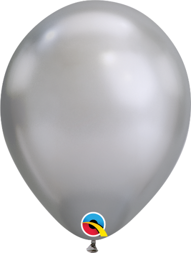 balon klasyczny srebrny chrome