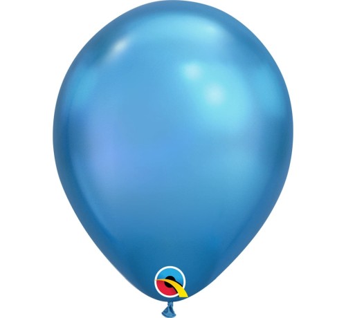 balon klasyczny niebieski chrome