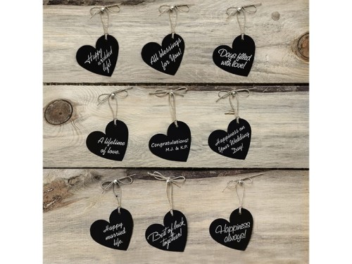 zawieszki serca czarny