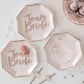 talerzyki team bride - 8 sztuk