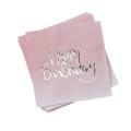 Box Happy birthday ombre pink