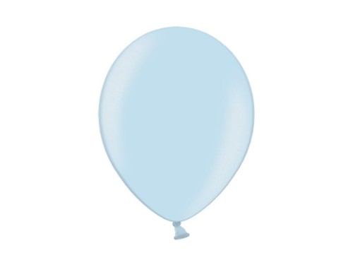 balon klasyczny niebieski jasny metallic